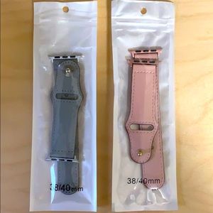 Apple Watch 38/40mm Bands Grey and Pink - NEW